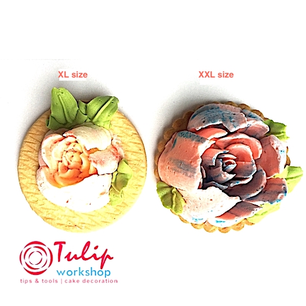 Насадка Малазийский Цветок №312 Нежная Роза | XXL размер (Russian Nozzle # 312 - Delicate Rose | XXL size | By Tulip Workshop)