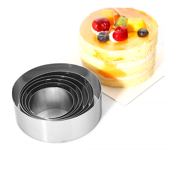 Формы для выпечки стальные Набор 6 шт | мини Кольца (70,80,90,100,110,120 мм, высота 55 мм) Формы для выпечки стальные Набор 6 шт | мини Кольца (70,80,90,100,110,120 мм, высота 55 мм)