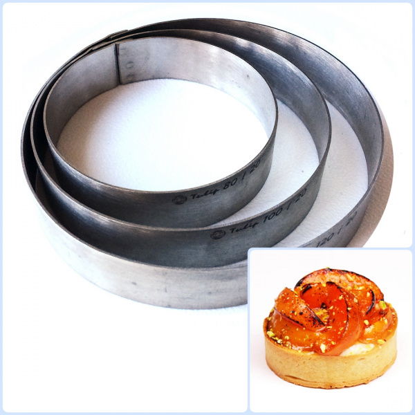 Формы для выпечки нерж.сталь | Кольца (высота 2 см, Ø 8-30 см) Формы для выпечки нерж.сталь | Кольца (высота 2 см, Ø 8-30 см)