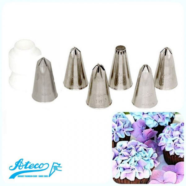 Кондитерская насадка звезда закрытый центр (сирень) №135-140 Ateco | cтандарт. размер Кондитерская насадка звезда закрытый центр (сирень) №135-140 Ateco | cтандарт. размер