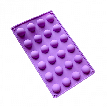 Форма силиконовая Полусфера мини 25*15 мм 24 фигуры