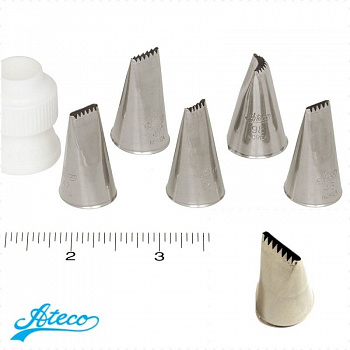 Кондитерская насадка лента зубчики №46, 47, 48, 98 Ateco (Ribbon Basketweave) Кондитерская насадка лента зубчики №46, 47, 48, 98 Ateco (Ribbon Basketweave)