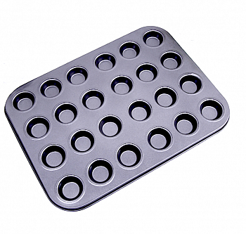 Форма для выпечки металлическая антипригарная | Капкейки мини Форма для выпечки металлическая антипригарная | Капкейки мини