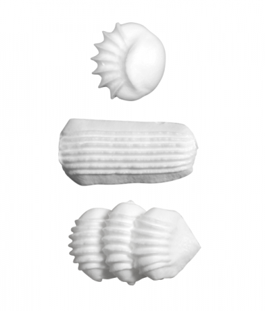 Кондитерская насадка 899 Tulip™ лента с зубчиками ракушка (Shell Basketweave) большая, прорезь 20 мм Кондитерская насадка 899 Tulip™ лента с зубчиками ракушка (Shell Basketweave) большая, прорезь 20 мм