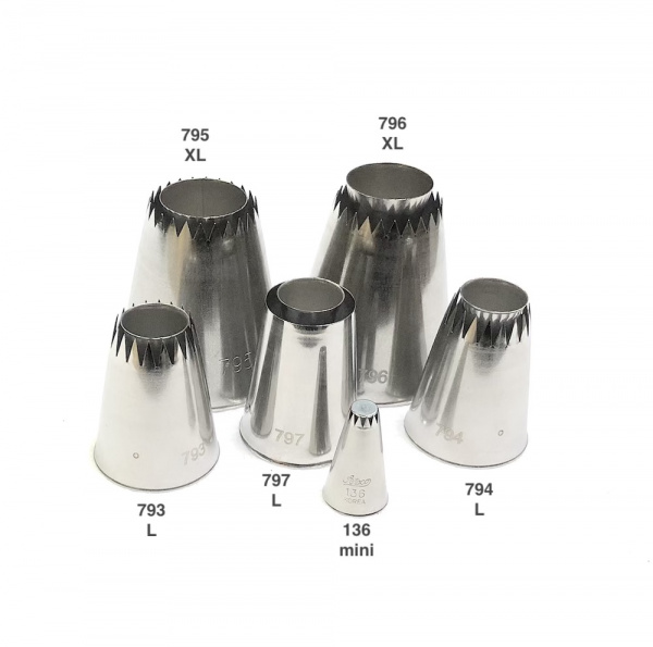 Кондитерская насадка Султан №136, 793-796 | Ateco Кондитерская насадка Султан №136, 793-796 | Ateco