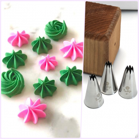 Кондитерская насадка открытая звезда №19 Tulip™ малый размер (diam. 5 mm; 8 лучей) Кондитерская насадка открытая звезда №19 Tulip™ малый размер (diam. 5 mm; 8 лучей)