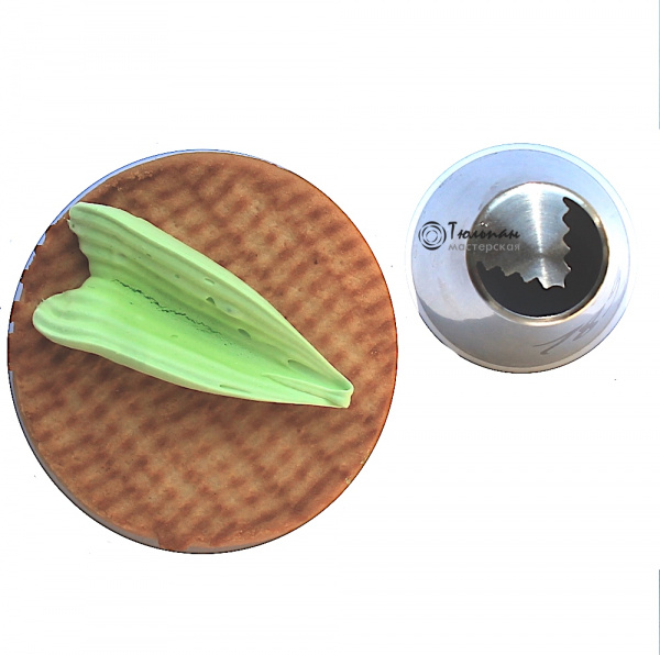 мини Насадка Листик Тюльпана B №189 | M размер (mini Russian Tulip''s Leaf B Nozzle #189 | M size | By Tulip Workshop)