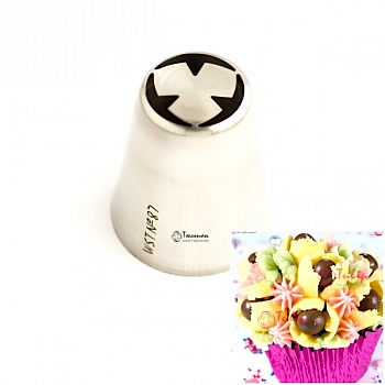 Насадка Тюльпан №87 F три лепестка | L размер (Russian Tulip Nozzle #87 F | L size | by Tulip Workshop) Насадка Тюльпан №87 F три лепестка | L размер (Russian Tulip Nozzle #87 F | L size | by Tulip Workshop)