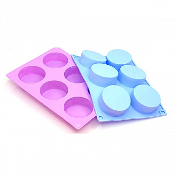 Форма силиконовая ЦИЛИНДР 6 фигур 221*145*20 мм Форма силиконовая ЦИЛИНДР 6 фигур 221*145*20 мм