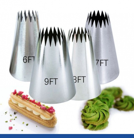 Кондитерская насадка 8FT Французская звезда ∅ 16 мм, 18 лучей Эконом Кондитерская насадка 8FT Французская звезда ∅ 16 мм, 18 лучей Эконом