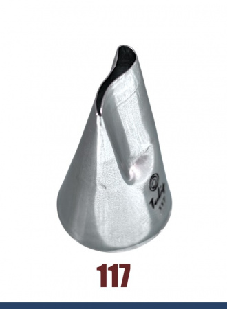 Кондитерская насадка 117 Tulip, Корея, прорезь 16 мм лепесток 2-й изогнутый Кондитерская насадка 117 Tulip, Корея, прорезь 16 мм лепесток 2-й изогнутый
