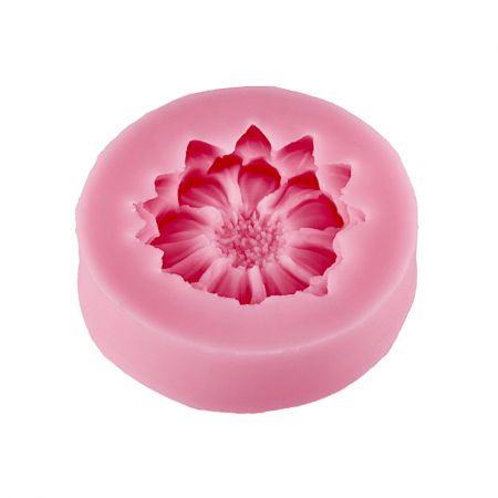 Молд силиконовый (вайнер) Бутон Циния (диам.55 мм) Молд силиконовый (вайнер) Бутон Циния (диам.55 мм)