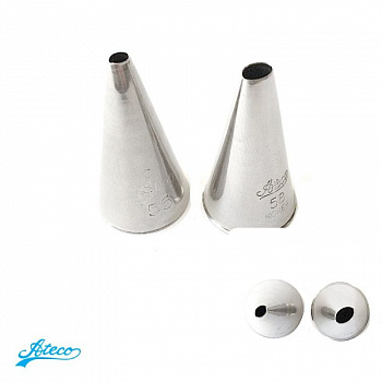 Кондитерские насадки для завитков и стеблей №55, 58 Ateco | Овал Кондитерские насадки для завитков и стеблей №55, 58 Ateco | Овал