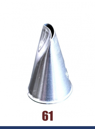 Кондитерская насадка 61 Tulip, Корея, прорезь 11 мм лепесток изогнутый Кондитерская насадка 61 Tulip, Корея, прорезь 11 мм лепесток изогнутый