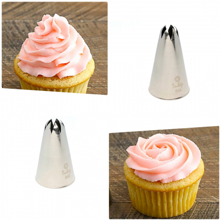 Кондитерская насадка закрытая звезда №844 Tulip™ (diam.6 mm; 6лучей) Кондитерская насадка закрытая звезда №844 Tulip™ (diam.6 mm; 6лучей)