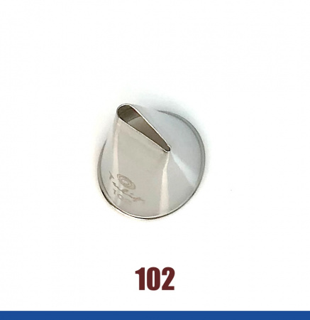 Кондитерская насадка 102 Tulip прорезь 9 мм, лепесток прямой малый Кондитерская насадка 102 Tulip прорезь 9 мм, лепесток прямой малый