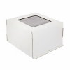 Коробка для торта 35•35•35 см с окном Белая (крышка+дно) | упак. 5-25 шт Коробка для торта 35•35•35 см с окном Белая (крышка+дно) | упак. 5-25 шт