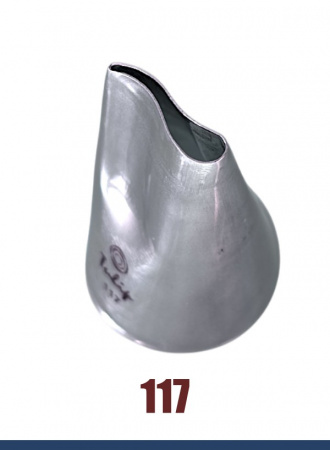 Кондитерская насадка 117 Tulip, Корея, прорезь 16 мм лепесток 2-й изогнутый Кондитерская насадка 117 Tulip, Корея, прорезь 16 мм лепесток 2-й изогнутый