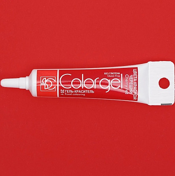 Краситель пищевой гелевый Colorgel: Cherry Red (Вишнёвый Красный)| 20-100 гр