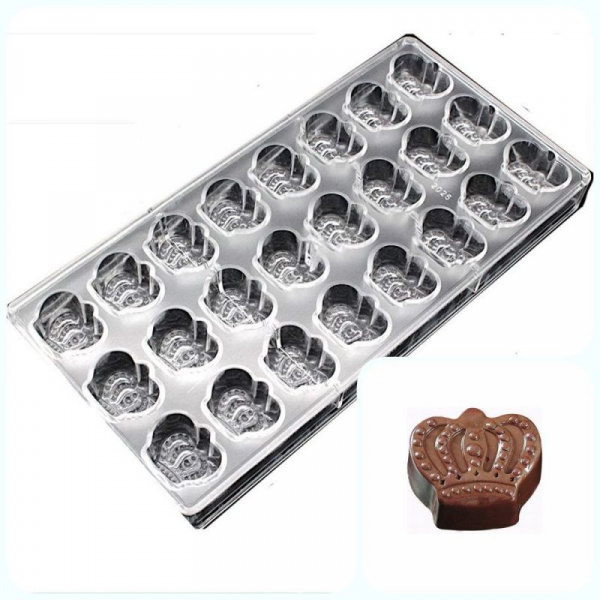 Поликарбонатная форма для шоколада 275*135*24 мм | Корона мод.2026 Поликарбонатная форма для шоколада 275*135*24 мм | Корона мод.2026