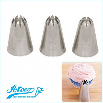 Кондитерская насадка закрытая звезда №844-849 от Ateco | медиум размер Кондитерская насадка закрытая звезда №844-849 от Ateco | медиум размер