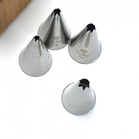 Кондитерская насадка открытая звезда №17 Tulip™ мини размер (diam. 4.2 mm; 6 лучей) Кондитерская насадка открытая звезда №17 Tulip™ мини размер (diam. 4.2 mm; 6 лучей)