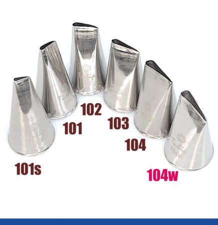 Кондитерские насадки лепесток розы малый прямой №101s(264),101, 102, 103, 104 Tulip™ | набор 5 шт Кондитерские насадки лепесток розы малый прямой №101s(264),101, 102, 103, 104 Tulip™ | набор 5 шт