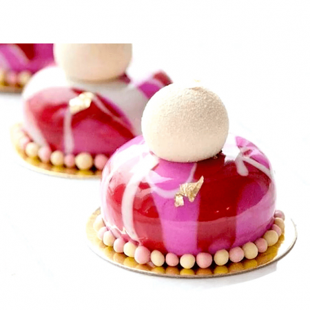 Подложка для пирожных Золото/Жемчуг 2х сторон. 0.8 мм, Ø 75 мм Подложка для пирожных Золото/Жемчуг 2х сторон. 0.8 мм, Ø 75 мм