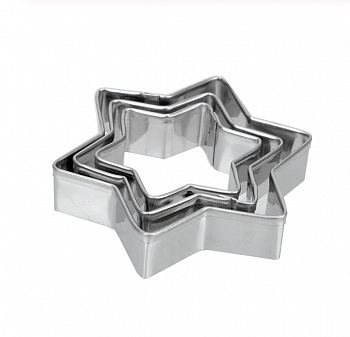 Вырубка стальная Звёзды ∅ 5-8 см | Набор 5 фигур Вырубка стальная Звёзды ∅ 5-8 см | Набор 5 фигур