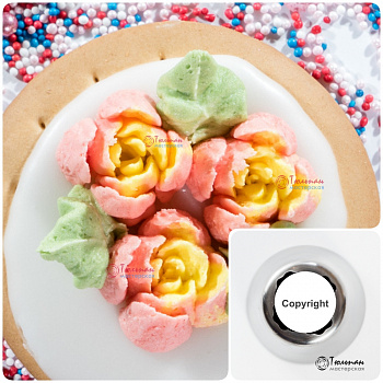 Насадка Роза №108 Манчестер | L размер (Russian Flower Nozzle #108 - Carnation Manchester | L size | By Tulip Workshop)