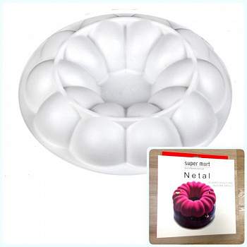 Силиконовая форма 3D для муссового торта | Нетал ∅165 мм Силиконовая форма 3D для муссового торта | Нетал ∅165 мм