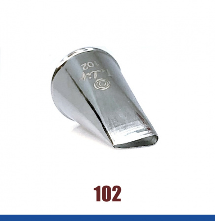 Кондитерская насадка 102 Tulip прорезь 9 мм, лепесток прямой малый Кондитерская насадка 102 Tulip прорезь 9 мм, лепесток прямой малый