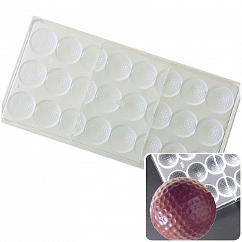 Поликарбонатная форма для шоколада 275*135*24 мм | Гольф мод.2067 Поликарбонатная форма для шоколада 275*135*24 мм | Гольф мод.2067