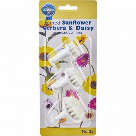 Вырубка-плунжер Ромашки набор 3 шт Вырубка-плунжер Ромашки набор 3 шт