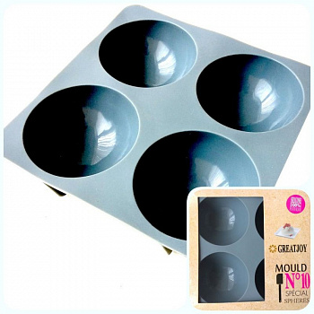 Силиконовая форма 3D для муссовых десертов | Сфера №10-4 фигуры ∅115 мм Силиконовая форма 3D для муссовых десертов | Сфера №10-4 фигуры ∅115 мм