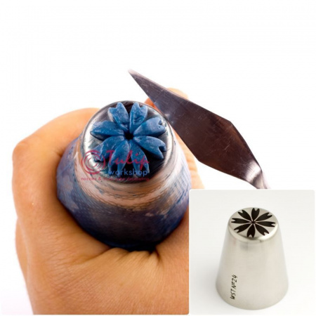 Набор 5 кондитерских насадок - Цветы №№ 24,25,26,27,28 | L размер Набор 5 кондитерских насадок - Цветы №№ 24,25,26,27,28 | L размер