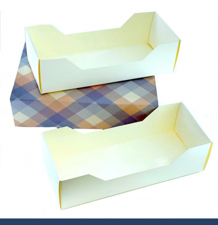 Кондитерская упаковка-пенал 18•15•5 см (2 секции/3 части) упак. 5-25 шт | КЛТ