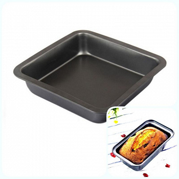 Форма для выпечки металлическая антипригарная | Прямоугольная, высота 4.5 см Форма для выпечки металлическая антипригарная | Прямоугольная, высота 4.5 см