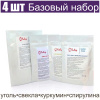 Базовый набор натуральных пищевых красителей 4 шт•50 г (Свекла, Куркумин, Уголь, Спирулина)