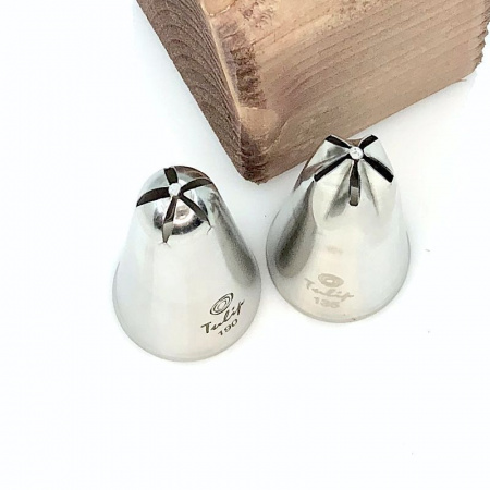 Кондитерская насадка звезда закрытый центр (прямые лучи) №190 Tulip™ | медиум размер Кондитерская насадка звезда закрытый центр (прямые лучи) №190 Tulip™ | медиум размер