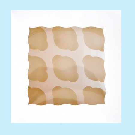 Коробка с окном для 9 капкейков 25*25*11 cм Коробка с окном для 9 капкейков 25*25*11 cм