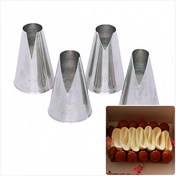 Кондитерские насадки №480, 481, 580, 581 | V - образные (Saint Honore) Кондитерские насадки №480, 481, 580, 581 | V - образные (Saint Honore)