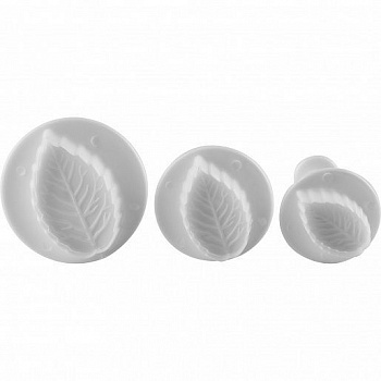 Вырубка-плунжер Лист Розы набор 3 шт Вырубка-плунжер Лист Розы набор 3 шт