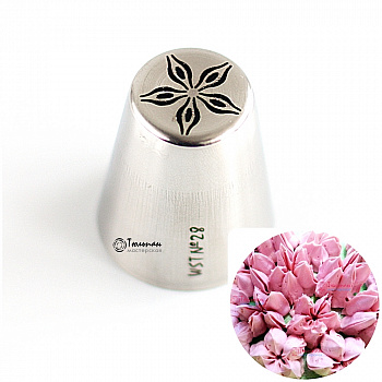 Насадка Цветок №28 Звезда | L размер (Russian Flower Nozzle #28 Flower-Star | L size | By Tulip Workshop)