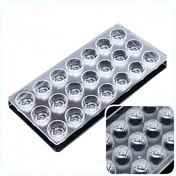 Поликарбонатная форма для шоколада 275*135*24 мм | Роза мод. 2066 Поликарбонатная форма для шоколада 275*135*24 мм | Роза мод. 2066