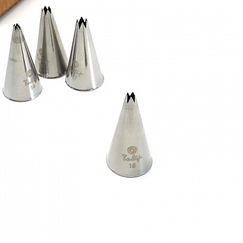 Кондитерская насадка открытая звезда №15 Tulip™ мини размер (diam. 2.5 mm; 5 лучей) Кондитерская насадка открытая звезда №15 Tulip™ мини размер (diam. 2.5 mm; 5 лучей)