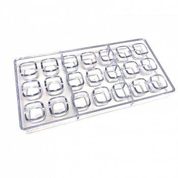 Поликарбонатная форма для шоколада 275*135*24 мм | Купол прям (эконом) Поликарбонатная форма для шоколада 275*135*24 мм | Купол прям (эконом)