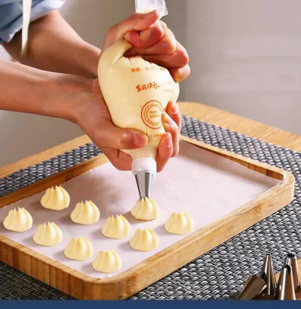 Кондитерские мешки 34 см средний размер (М), одноразовые Мастер