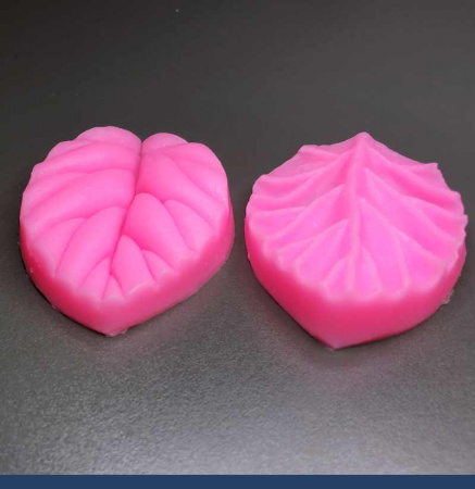 Молд силиконовый (вайнер) Лист Большой риф., комплект 2 шт (70•50 мм)