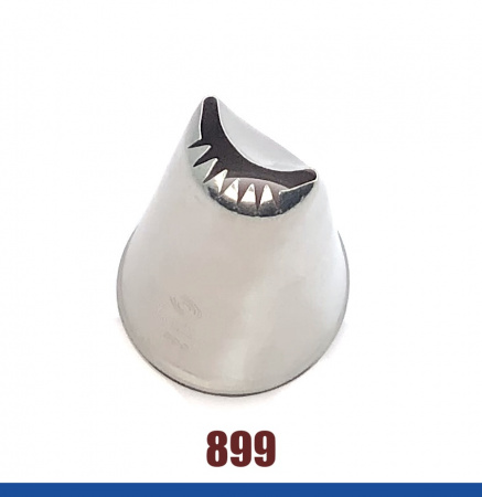 Кондитерская насадка 899 Tulip™ лента с зубчиками ракушка (Shell Basketweave) большая, прорезь 20 мм Кондитерская насадка 899 Tulip™ лента с зубчиками ракушка (Shell Basketweave) большая, прорезь 20 мм